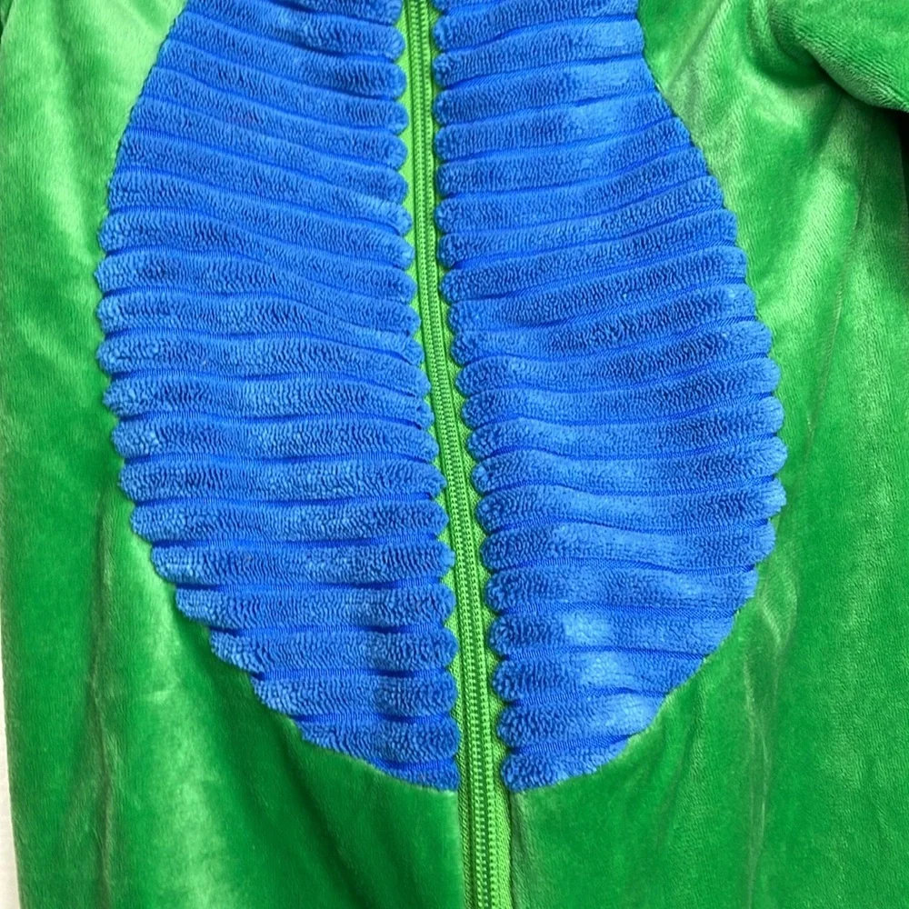 DREAM PLAY IMAGINE Dinosaur Halloween Costume Green & Blue One Piece Zip 12M